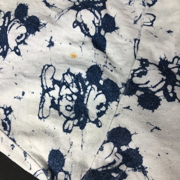 Vintage 90s Disney Original Shirt Men Small White Blue Mickey All Over Print USA - Picture 2 of 13